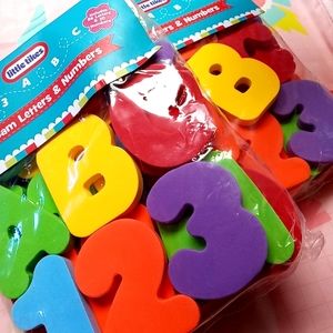 New 2 packages of Little Tikes letters and numbers.